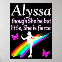 SCHÖNE PERSONALISIERT FIERCE SKATER POSTER