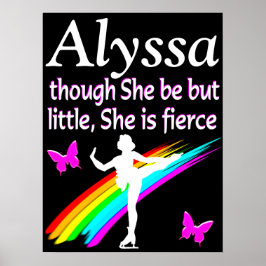 SCHÖNE PERSONALISIERT FIERCE SKATER POSTER