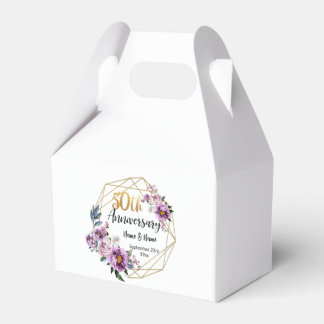 Schöne personalisierte 50. Hochzeitstag-Feier Geschenkschachtel