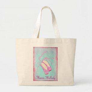 Schöne personalisierte Ballett-Schuh-Tasche Jumbo Stoffbeutel