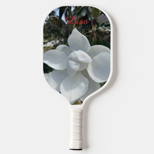 Schöne, Personalisierte Blume, Pickleball Paddle (Rückseite)