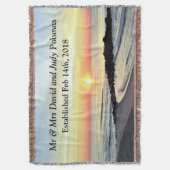 SCHÖNE PERSONALISIERTE BREITE ODER FAMILIENBLANKET DECKE (Vorderseite Vertikal)