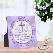 Schöne Personalisierte, Christliche Geschenke für  Fotoplatte