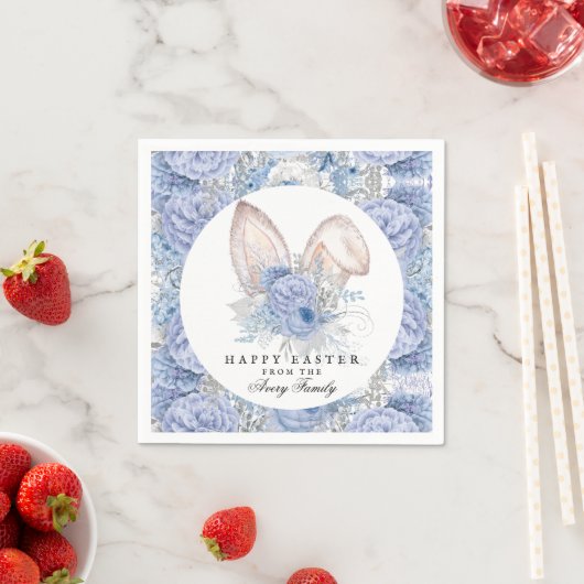 Schöne Personalisierte Flora Ostern Serviette (Beispiel)