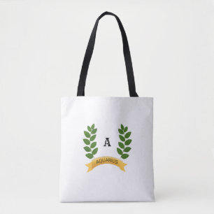 Schöne personalisierte grüne Blätter Tasche