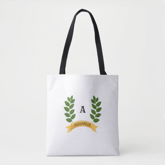 Schöne Personalisierte grüne Blätter Tasche (Vorderseite)