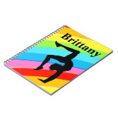 SCHÖNE PERSONALISIERTE GYMNASTICS JOURNAL NOTIZBLOCK (Linke Seite)
