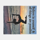 SCHÖNE PERSONALISIERTE GYMNASTIK FLEECKEN BLANKET FLEECEDECKE (Vorderseite (Horizontal))