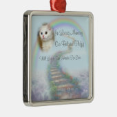 Schöne Personalisierte Katze- oder Hundemeldung Ornament Aus Metall (Rechts)