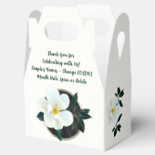 Schöne Personalisierte Magnolia-Gastgeschenke Hoch Geschenkschachtel (Geöffnet)