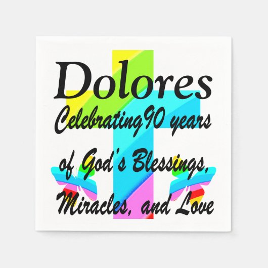 SCHÖNE, PERSONALISIERTE NAPKINE SERVIETTE (Vorderseite)