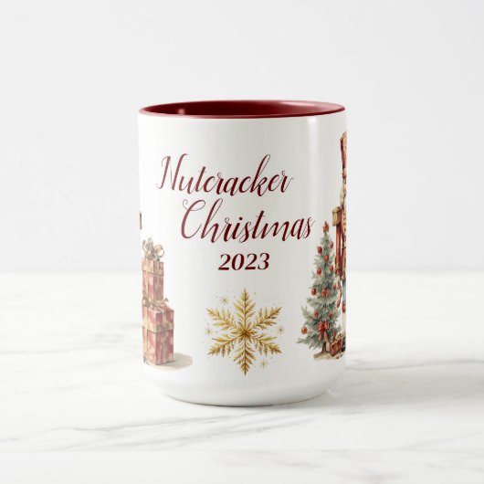 Schöne Personalisierte Nutcracker-Veröffentlichung Tasse (Zentrum)