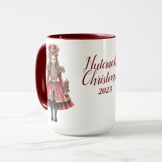 Schöne Personalisierte Nutcracker-Veröffentlichung Tasse (Vorderseite Links)