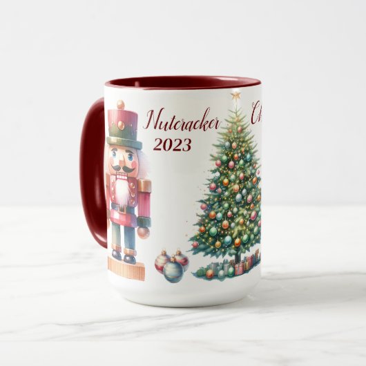 Schöne Personalisierte Nutcracker-Veröffentlichung Tasse (Vorderseite Links)