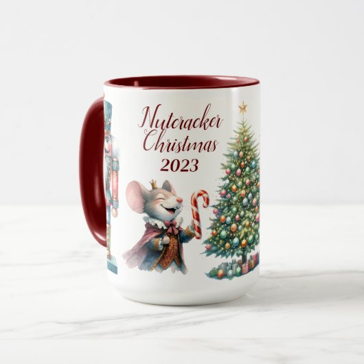 Schöne Personalisierte Nutcracker-Veröffentlichung Tasse (Vorderseite Links)