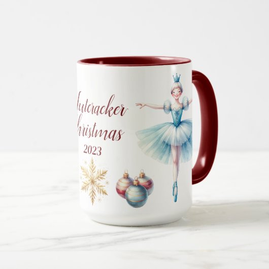 Schöne Personalisierte Nutcracker-Veröffentlichung Tasse (VorderseiteRechts)