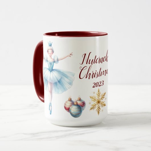 Schöne Personalisierte Nutcracker-Veröffentlichung Tasse (Vorderseite Links)