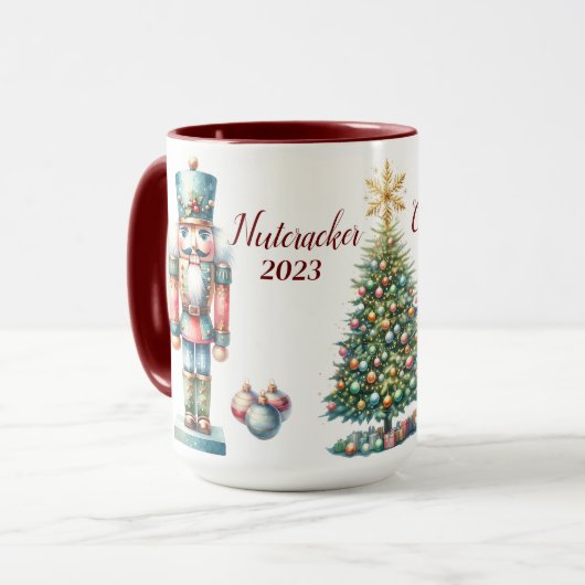 Schöne Personalisierte Nutcracker-Veröffentlichung Tasse (Vorderseite Links)