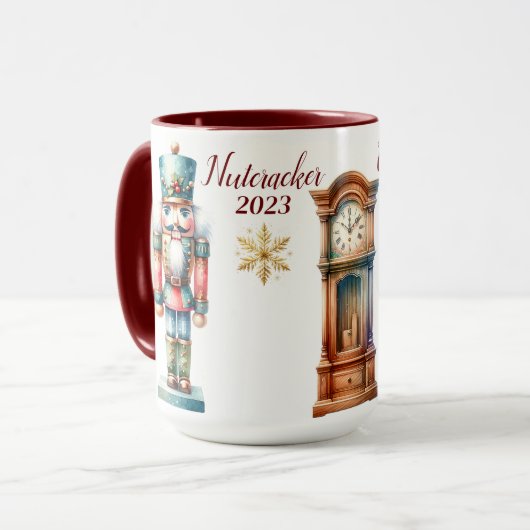 Schöne Personalisierte Nutcracker-Veröffentlichung Tasse (Vorderseite Links)