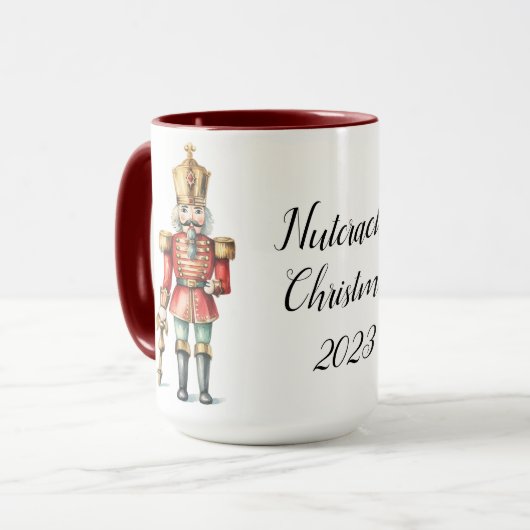 Schöne Personalisierte Nutcracker-Veröffentlichung Tasse (Vorderseite Links)