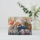 schöne personalisierte Urlaubsfotokarte Postkarte (Stehend Vorderseite)