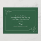 schöne personalisierte Urlaubsfotokarte Postkarte (Rückseite)