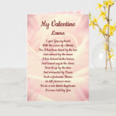 Schöne personalisierte Valentines Grüße Karte (Gelbe Blume)