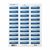 Schöne Personalisierte Vorlage mit blauen Bergen (Vorne)