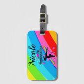 SCHÖNE PERSÖNLICHE IN LIEBE GYMNASTICS DESIGN GEPÄCKANHÄNGER (Vorderseite Vertikal)