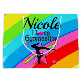 SCHÖNE PERSÖNLICHE IN LIEBE GYMNASTICS DESIGN GROßE GESCHENKTÜTE