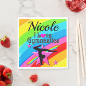 SCHÖNE PERSÖNLICHE IN LIEBE GYMNASTICS DESIGN SERVIETTE (Beispiel)