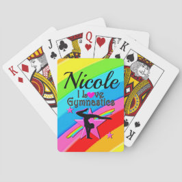 SCHÖNE PERSÖNLICHE IN LIEBE GYMNASTICS DESIGN SPIELKARTEN