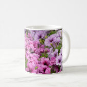 Schöne Petunia-Blume Kaffeetasse (VorderseiteRechts)