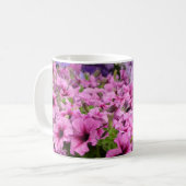Schöne Petunia-Blume Kaffeetasse (Vorderseite Links)
