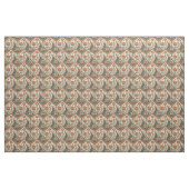 Schöne Pfau- und indische Blumenmuster-Kunst Stoff (Yard (91,4 cm))