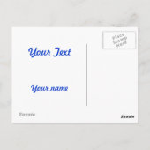 Schöne Pfaue individuell anpassbare Dankbarkeit Ka Postkarte (Rückseite)