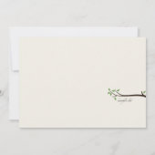 Schöne Pfaueneinladung Einladung (Rückseite)