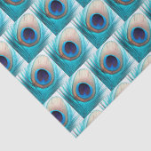 Schöne Pfauenfeder mit Namen Seidenpapier (Detail)