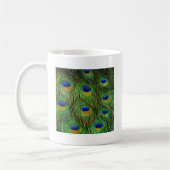 Schöne Pfauenfedern Kaffeetasse (Links)
