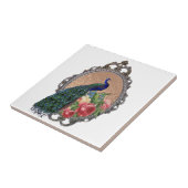 Schöne Pfauenkunst, personalisiert Fliese (Seite)