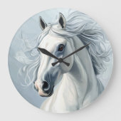 SCHÖNE PFERDE #1 GROßE WANDUHR (Vorderseite)