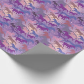 Schöne Pferde Design-Geschenkpapier Geschenkpapier (Ecke)
