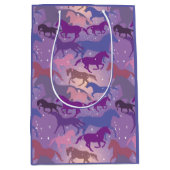 Schöne Pferde Design Mittlere Geschenktüte (Vorderseite)