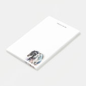 Schöne Pferde im Wasser Post-it Klebezettel (angewinkelt)