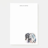 Schöne Pferde im Wasser Post-it Klebezettel (Vorderseite)