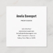 Schöne Pferde im Wasser Quadratische Visitenkarte (Rückseite)