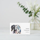 Schöne Pferde im Wasser Visitenkarte (Stehend Vorderseite)