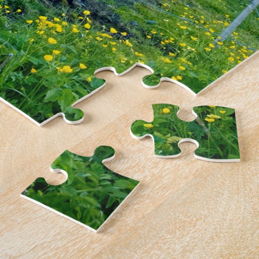 Schöne Pferde, Landschaftliche Landschaft Puzzle (Seite)