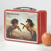 Schöne Pferde Metall Brotdose (Beispiel)