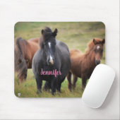 Schöne Pferde mit Namen Mousepad (Mit Mouse)